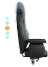 купить Офисное кресло Kulik System Diamond Black Eco в Кишинёве 