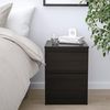 купить Тумбочка Ikea Kullen 2 sertare 35x49 (Negru-Maro) в Кишинёве 