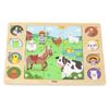 купить Головоломка Viga 44741 Puzzle din lemn Animale de fermă, 17 elem. в Кишинёве 