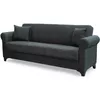купить Диван Trendy Ares, extensibila cu lada de depozitare, 215x80x80cm, Gri inchis в Кишинёве 