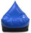 купить Кресло-мешок BeanBag BM5807, Пирамида, XL, глянцевая экокожа MAX, синий с черным в Кишинёве 
