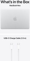 купить Ноутбук Apple MacBook Neo 13" A18 Pro 6c/5g 8/512GB Touch ID Silver MHFC4 в Кишинёве 