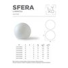 купить Декоративная светящаяся сфера LYXO SPHERE RGBW d20 cm with batteries Rgbw led kit SL307-UO0200 (Декоративная сфера со светодиодной подсветкой RGBW для улицы) в Кишинёве 