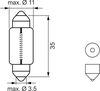 cumpără Lampă auto Bosch C5W LED Retrofit 12V 1W SV8,5-8 Blister (2шт.) (1987301502) în Chișinău 