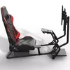 cumpără Scaun gaming Lumi Classic Racing Simulator Cockpit Seat LRS03-BS with Monitor & Gear Shifter Mount, Black/Red, Seat Width: 450mm, Seat Gliding Track 180mm, Seat Back Tilt Range 30°~90°, Steering Wheel Panel Tilt Range: +25°~-35°, Pedal Panel Tilt Range: 0°/15°/27° în Chișinău 