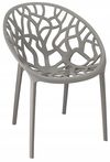 купить Стул Jumi CM-102262 Scaun terasa ALBERO din plastic, Gri в Кишинёве 