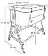 купить Колыбель Lionelo Luna Grey Concrete в Кишинёве 