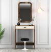 cumpără Măsuţa de toaletă Trendy Oglinda Lizbon Nuc, Crem (masa de machiaj) (GTR001455) în Chișinău 