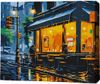 cumpără Tablou pe numere BrushMe MG0023FC 40х50cm (fără cutie) Luminile orașului ploios în Chișinău 