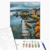 купить Картина по номерам BrushMe BS53964FC 40х50cm (fără cutie) Orășel pescăresc в Кишинёве 