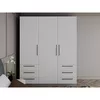 купить Шкаф Bayro Serenity 1800x2200x518 light grey cu 6 sertare в Кишинёве 