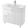 cumpără Dulap pentru lavoar Mashtab 11787 Print cu 2 sertare+usa 100cm Alb în Chișinău 