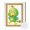 купить Картина по номерам Art Gallery JS20835 Mozaic cu diamante 20x30cm Papagal verde в Кишинёве 