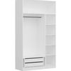 cumpără Dulap Trendy Minar 3 Mebran Kapak 2 235-Alb, 135x235x52cm în Chișinău 