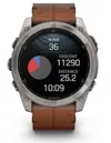 купить Смарт часы Garmin Fenix 8 – 51 mm, Sapphire, Titanium, Black with Chestnut Leather Band (010-02905-40) в Кишинёве 