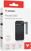 купить Накопители SSD внешние Verbatim M.2 External SSD 512GB Verbatim Pocket USB 3.2 Gen 2, Black/Grey (VER_32282) в Кишинёве 