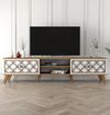 cumpără Comodă TV Trendy Clasa, Nuc, Alb 180x44x35cm în Chișinău 