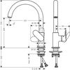 Vernis Blend M35 Кухонный смеситель, 210, с поворотным изливом