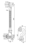 купить Сифон для ванны Frap F 68-23 Gold Click Clack в Кишинёве 