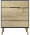 cumpără Comodă Trendy Flora-Anthracite, Sapphire Oak, 78x95x45cm (GTR008146) în Chișinău 