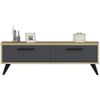 купить Тумба напольная для TV Trendy Melisa Safir, Antracit (GTR000358) в Кишинёве 