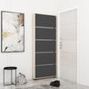 купить Полка для обуви Mobildor-Lux Leo Slim 100x16x203H cm Sonoma/Anthracite в Кишинёве 