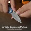 купить Нож походный Civivi C20052F-DS1 Mini Shakan, mâner aluminiu albastru, Button Lock в Кишинёве 
