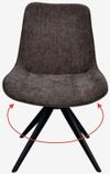 купить Стул Evelin di Costacurta YTC-055B SW, UF885-15 (Dark grey) в Кишинёве 