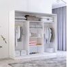 купить Шкаф Mobildor-Lux Fox uși glisante din oglinzi (260x60x200H cm) Alb в Кишинёве 