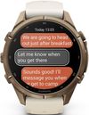 cumpără Ceas inteligent Garmin Fenix 9 Pro, 43mm, inReach, Gld,Crm/FrGy bd (010-04335-21) în Chișinău 