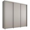купить Шкаф Mobildor-Lux Compact uși glisante PAL (250x45x230H cm) Grey в Кишинёве 