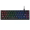 купить Игровая клавиатура 2E 2E-KG370UBK-BL KG370 RGB 68key Gateron Blue Switch USB Black UKR в Кишинёве 