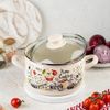 cumpără Cratiță Metalac 51725 эмалированная Gourmet 22cm, 5.7l, крышка стекло în Chișinău 