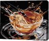 cumpără Tablou pe numere BrushMe RMGB019FC 30x40сm (pânză neagră/fără cutie) Strop de cafea în Chișinău 