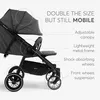 купить Детская коляска Kikka Boo 31001040010 Happy 2 Dark Grey, pentru gemeni в Кишинёве 