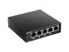 .5-port Gigabit Switch D-Link "DGS-1005P/A1A", with 4-Port PoE, steel case, 60W Budget 