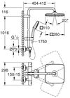 cumpără Panou de duș Grohe New Tempesta Cosmopolitan termostatata 250 Palarie patrata 26689001 în Chișinău 