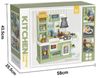 купить Игрушечная кухня и посуда Essa 8086B Micul chef, bucătărie interactivă cu accesorii, 64elem в Кишинёве 