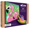купить Набор для творчества Okto 20053 Tablou 3D pe numere din plastilină aerată Air Clay 29×29cm: Flamingo Roz в Кишинёве 