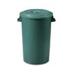 купить Урна мусорная с крышкой -120 л,  пластик (зеленый лазурн.) STP в Кишинёве 