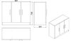 купить Комод Trendy VO5-W 89x73x38cm, multifunctionala (GTR006701) в Кишинёве 
