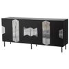 cumpără Comodă Trendy Viena, Negru, Fume (GTR001222) în Chișinău 