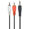 CCA-458-5M    3.5mm stereo plug to 2 phono plugs 5 meter cable, Cablexpert 