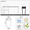 cumpără Ghiveci pentru flori Lechuza Delta Premium 40, White în Chișinău 