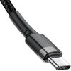 купить Кабель для моб. устройства Baseus CATKLF-HG1 Type-C to Type-C 60W 2m, Cafule Series, Black в Кишинёве 