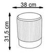 купить Пуф Halmar MONTY-2-Popiel Grey в Кишинёве 