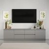 cumpără Comodă TV MebelStar NEO 4S2D 200x43x53 Grey (MBS-1266) în Chișinău 