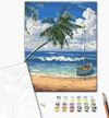 cumpără Tablou pe numere BrushMe RBS51690FC 30x40 сm (fără cutie) Insula paradisului în Chișinău 
