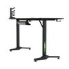 Gaming Desk Gamemax D140-Carbon RGB, 140x60x75cm, Headsets hook, Cup holder, Cable managment,RGB Led 