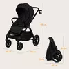 купить Детская коляска Lionelo Carucior 2in1 Layla Black Onyx в Кишинёве 